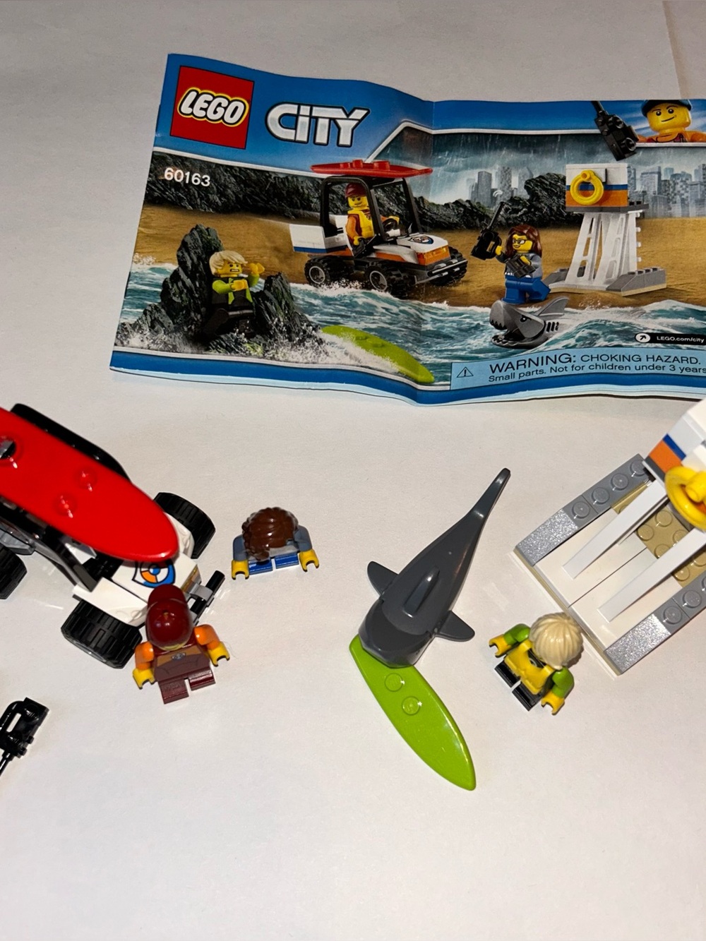 LEGO City #60163 Coast Guard Starter Set
Built set.  No box. Retired Set.